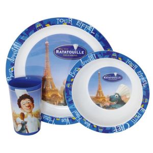 Ratatouille Ensemble lunch : Assiette - Verre - Bol