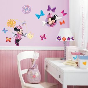 MINNIE Stickers Muraux Enfant (4 Planches Repositionnables)
