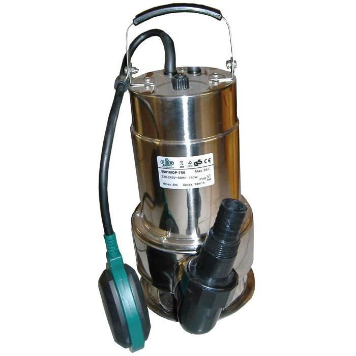 Pompe Vide-cave Submersible AQUALux - 5500L/h - Automatique Avec Capteur - Pour Eau Claire - Câble 10m