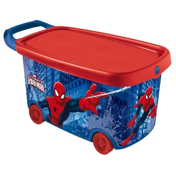 Chariot à jouets Décor Spiderman Achat / Vente coffre à jouets