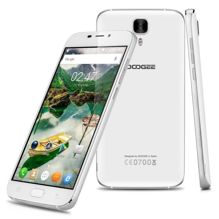 DOOGEE X9 Pro 16G 5.5'' 4G Smartphone Débloqué Blanc Android 6.0 ...