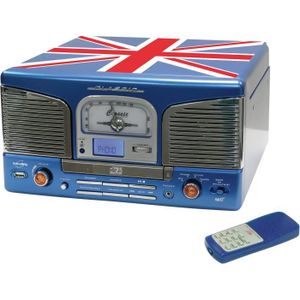 INOVALLEY RETRO-03 Platine Vinyle tourne disque USB Union Jack