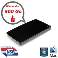 DISQUE DUR EXTERNE Verbatim USB Store 'n' Go 3.0 500 Go pour MAC Noir