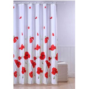 FRANDIS Rideau de douche textile Coquelicot