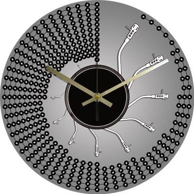 Horloge Design Vinyle Moderne