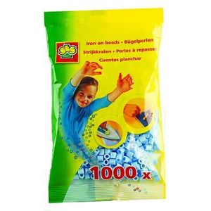 SES CREATIVE Lot de 1000 perles ? repasser - Bleu