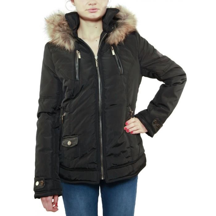 doudoune bi matière femme