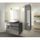 LUNA Ensemble salle de bain simple vasque L 80 cm