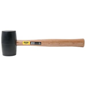 STANLEY Maillet manche bois t?te caoutchouc 71mm
