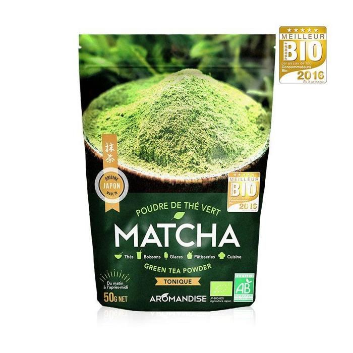 Poudre de thé vert japonais Matcha Bio Flori… Achat / Vente thé Poudre de thé vert japonais