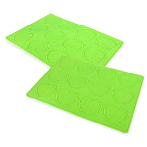YOKO DESIGN Lot de 2 Feuilles ? macarons et whoopies vert