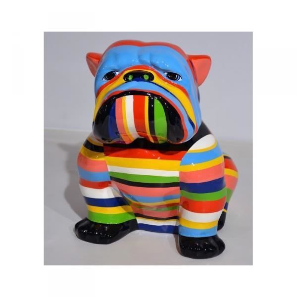Bouledogue Déco multicolor en résine - Achat / Vente objet ...