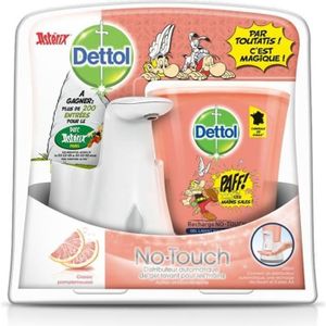 DETTOL NO TOUCH PHARMA Kit + Recharge OFFERTE - Distributeur Automatique de Savon