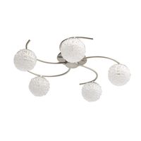 LUSTRE - SUSPENSION - PLAFONNIER LUSTRE 5L MÖSS CHROME