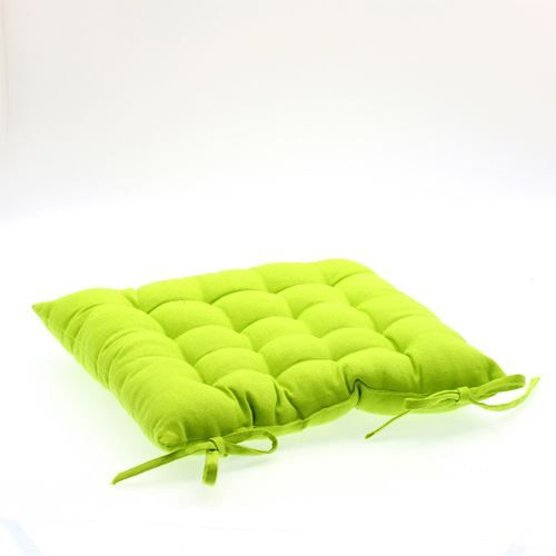 galette de chaise vert anis