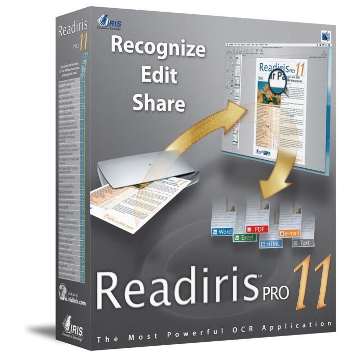 Readiris Pro (free version) download for PC