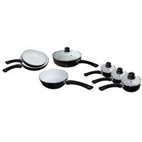 BATTERIE DE CUISINE  Batterie de cuisine 11 pièces CERAMIX noir