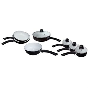 Batterie de cuisine 11 pièces CERAMIX noir