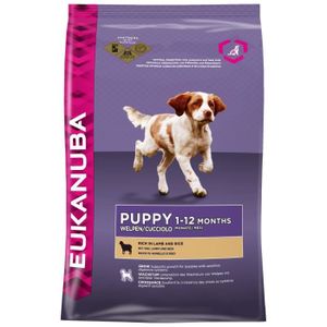 EUKANUBA Croquettes ? l'agneau et riz - Toutes races - 2,5kg - Pour chiot