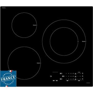 SAUTER SPI4361B - Table de cuisson induction - 3 zones - 7200W - L60 x P52cm - Rev?tement verre - Noir