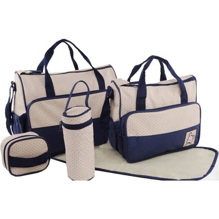 5pcs Sac à Main Langer Bébé Maman pour Promenade V Achat / Vente sac à langer 0613869420256