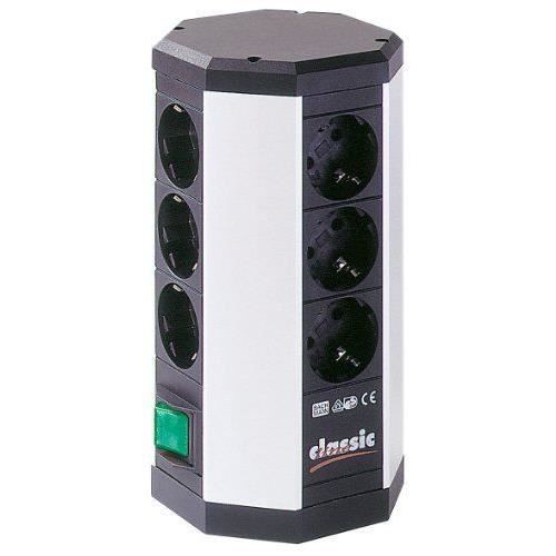 multiprise DUO 12 prises Schuko + 1 interrupteur Tour multiprise