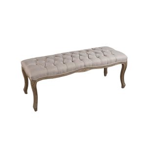 BARCELONE Banc en tissu - Couleur lin