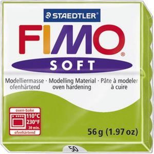 STAEDTLER Pâte ? modeler ? cuire Fimo Soft bloc 56 g vert pomme