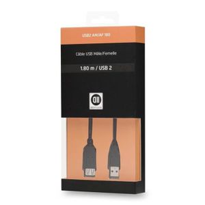 D2 Câble USB 2.0 A 0 A mâle / A femelle 1,8 m?tre