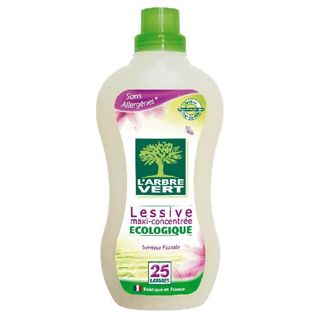 Arbre Vert Lessive liquide maxi concentrée Senteur Florale 1L