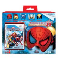 WII PACK MARVEL JEU WII + MASQUES 3D