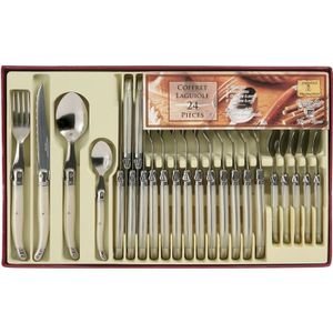 LAGUIOLE PRODUCTION Ménag?re 24 pcs Nacré Ivoire