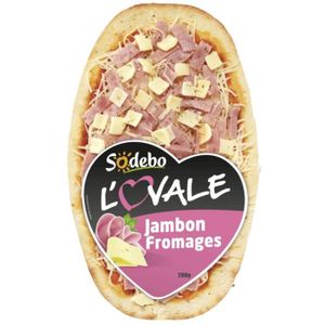 SODEBO : Pizza l'Ovale - Pizza Jambon Fromages