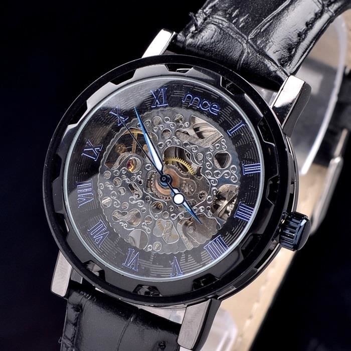 Montre Mécanique Automatique squelette Homme , Achat/vente montre Cdiscount