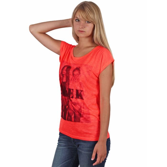 t shirt orange femme