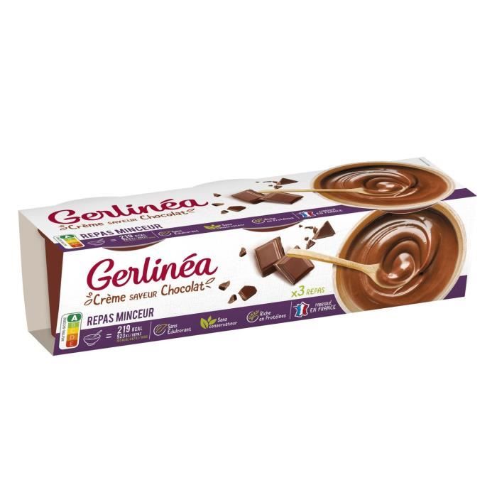Gerlinéa crème saveur chocolat repas minceur 3x210g ...