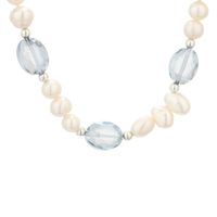 NACRE DE PERLE Collier Argent 925° et Perles NACRE DE PERLE Collier Argent 925° et Perles