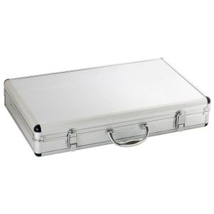 FAVEX Mallette 24 pi?ces pour barbecue ou plancha - 53 x 31 x 9,5 cm - Gris