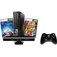  XBOX 360 4GO + KINECT+ADVENTURES+DISNEYLAND KINECT