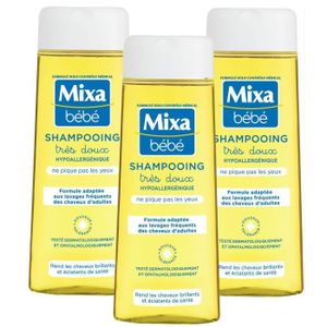 PACK MIXA BEBE Shampoing hypoallergénique 250ml x3