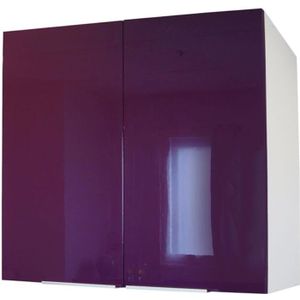 ÉLÉMENTS HAUT ET BAS Caisson Portes haut 80 cm Auber Haute brillance ÉLÉMENTS HAUT ET BAS Caisson Portes haut 80 cm Auber Haute brillance