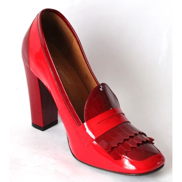 escarpin rouge vernis