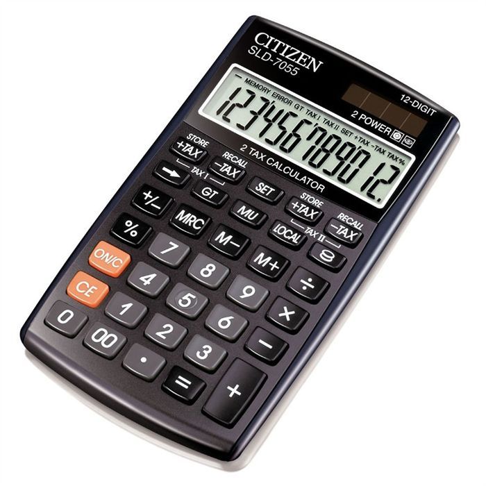 Calculatrice de poche SLD7055 Noire Achat / Vente calculatrice