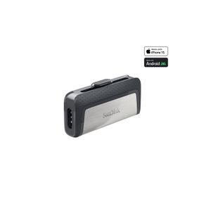 SANDISK Clé USB Ultra Dual - 64Gb - 3.1 - Gris