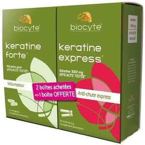Biocyte Keratine Forte Lot de 2 Boites + 1 Kera… - Achat Biocyte Keratine Forte Lot de 2 Boites + 1 Kera… - Achat