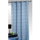  RIDEAU TOILE FLOCKEE "BULITT" BLEU 140 X 260