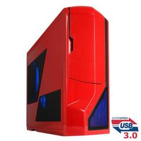 BOITIER PC   -  PANNEAUX LATERAUX NZXT Phantom red USB3.0