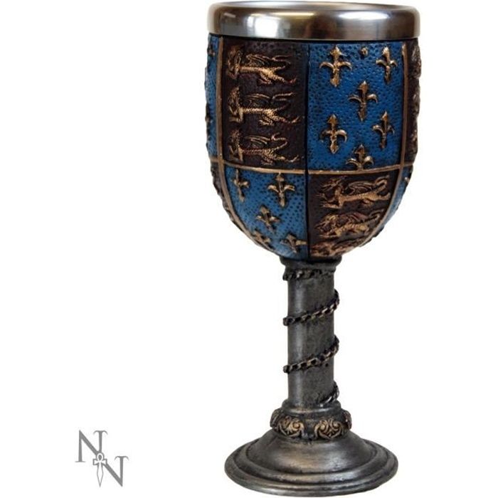 Calice Sword And Shield - Gobelet Chevalier 160ml - Décoration Médiévale Fantastique - Hauteur 19cm