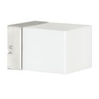  Applique salle de bain verre opal et inox brossé