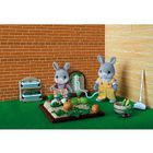 UNIVERS MINIATURE COMPLET Papa & Bébé Lapin/Jardin Potager